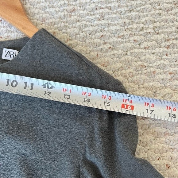 NWT Zara Limited Edition Wool Blend Midi Dress, Anthracite Grey - Picture 12 of 15